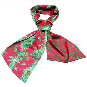 Wild Jungle Print Neck Scarf-S2020