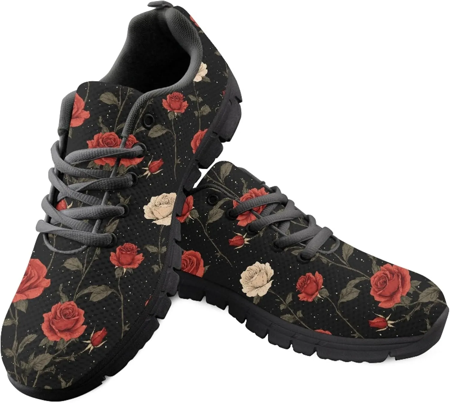 Womens Breathable Sports Shoes Adults Teens Trainer Running Travel for Women Sneaker Walking Low Heel Lightweight Sneakers