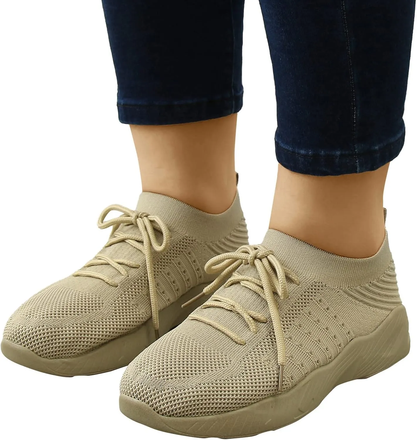 Womens Casual Shoes Arch Support Casual Dress Shoes Women's Fashion Sneakers Men's KnitFlex Breeze Mesh Sneakers Oxfords Lace High Top Basketball Shoe Cross Trainer Shoe