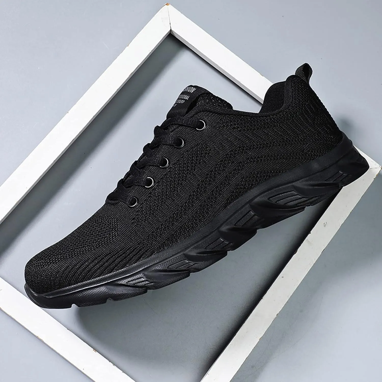 Womens Lace Up Walking Shoes Memory Foam Lightweight Comfort Running Shoes for Men Walking Men's Shoes Casual Brown Sneakers Black Tennis Shoe Cross Trainer Shoe