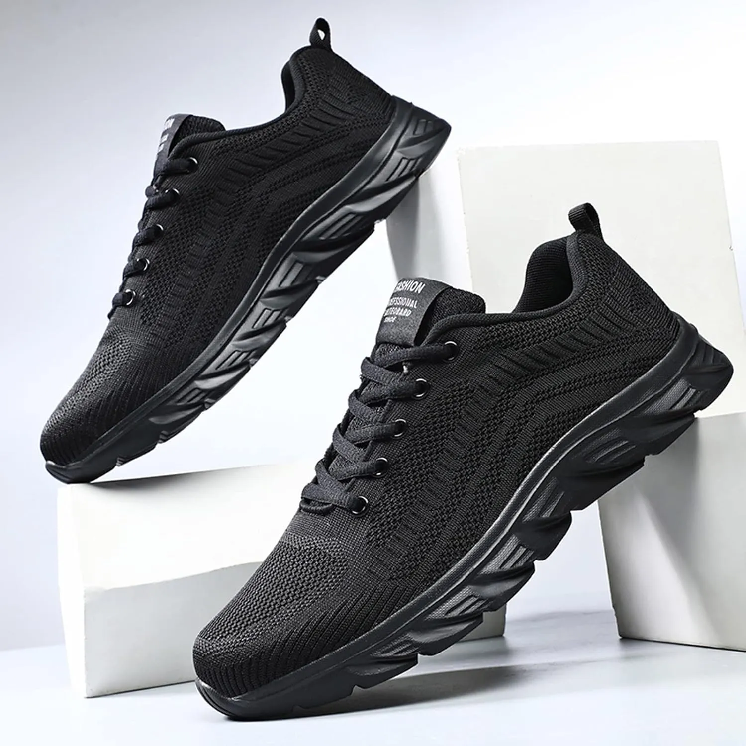 Womens Lace Up Walking Shoes Memory Foam Lightweight Comfort Running Shoes for Men Walking Men's Shoes Casual Brown Sneakers Black Tennis Shoe Cross Trainer Shoe