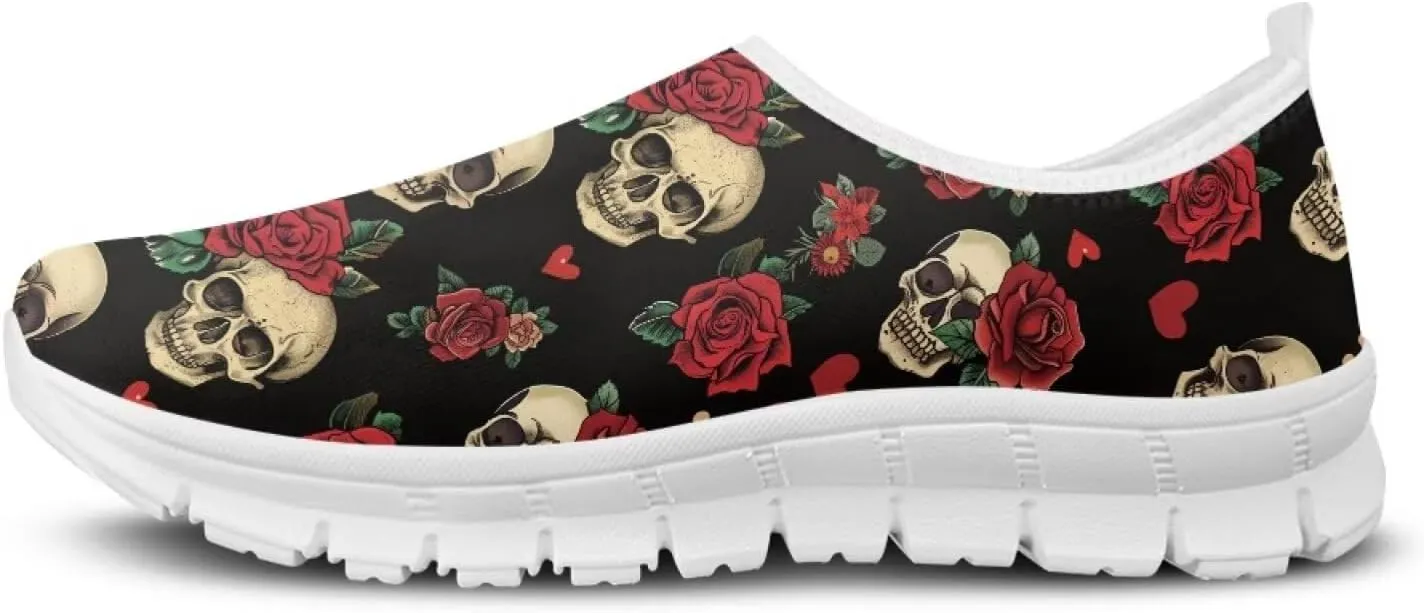 Womens Loafers Stylish Slip On Low Tops Fitness Non Slip Gym Sneakers Comfort Casual Lightweight Walking Shoes for Workout Dressy