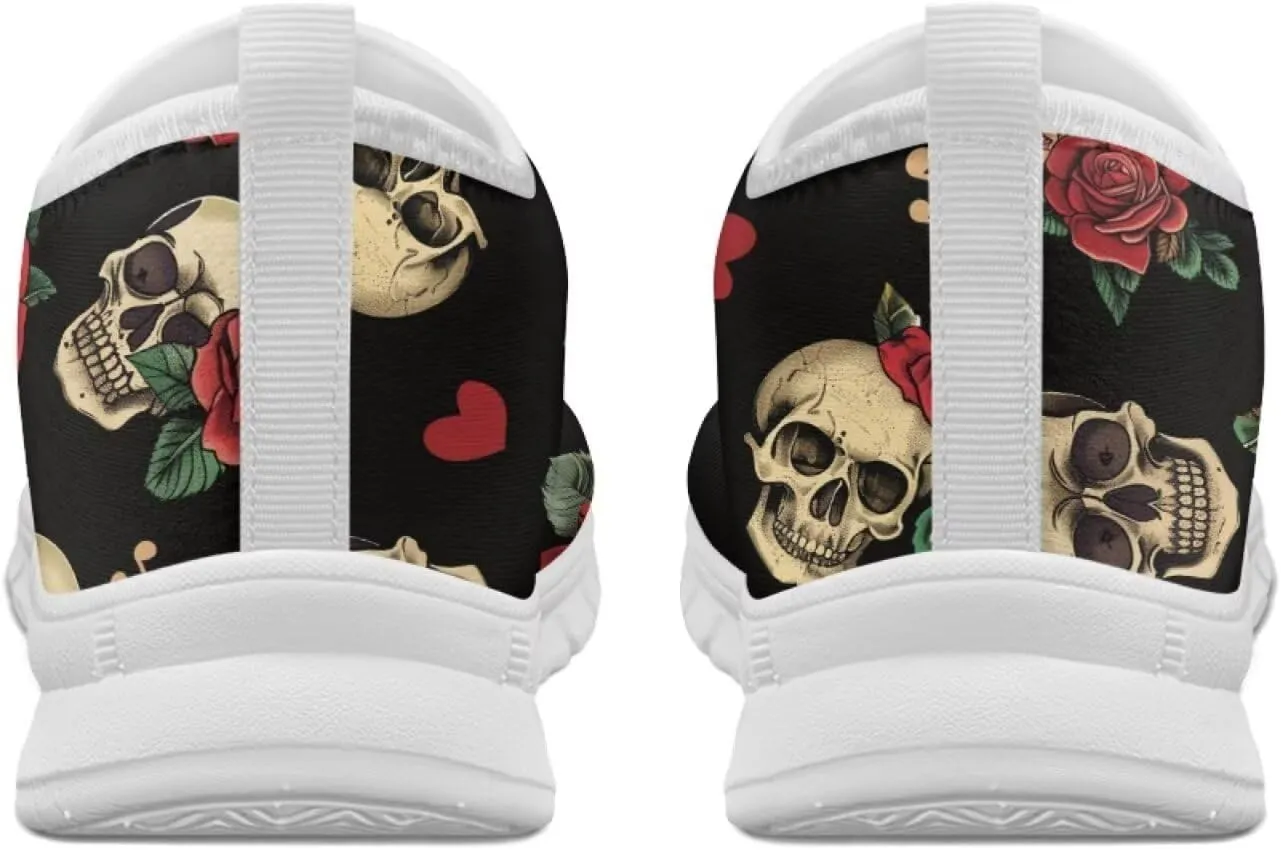 Womens Loafers Stylish Slip On Low Tops Fitness Non Slip Gym Sneakers Comfort Casual Lightweight Walking Shoes for Workout Dressy