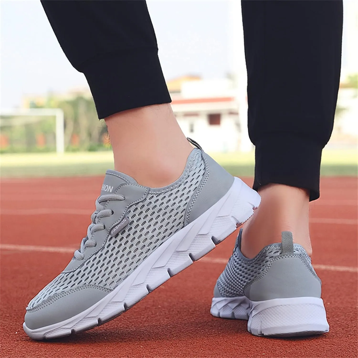 Womens Sneakers Air Cushion Running Shoes Lace Up Non Slip Work Shoes Women Lightweight Casual Shoes Men Shoes Sneakers Platform Tennis Shoe Cross Trainer Shoe