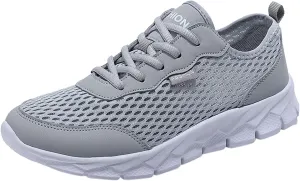 Womens Sneakers Air Cushion Running Shoes Lace Up Non Slip Work Shoes Women Lightweight Casual Shoes Men Shoes Sneakers Platform Tennis Shoe Cross Trainer Shoe
