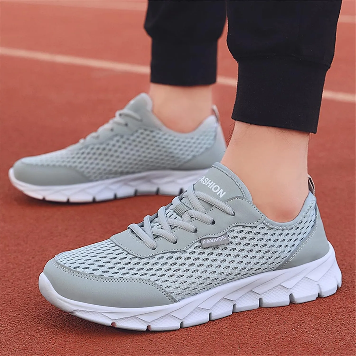 Womens Sneakers Air Cushion Running Shoes Lace Up Non Slip Work Shoes Women Lightweight Casual Shoes Men Shoes Sneakers Platform Tennis Shoe Cross Trainer Shoe