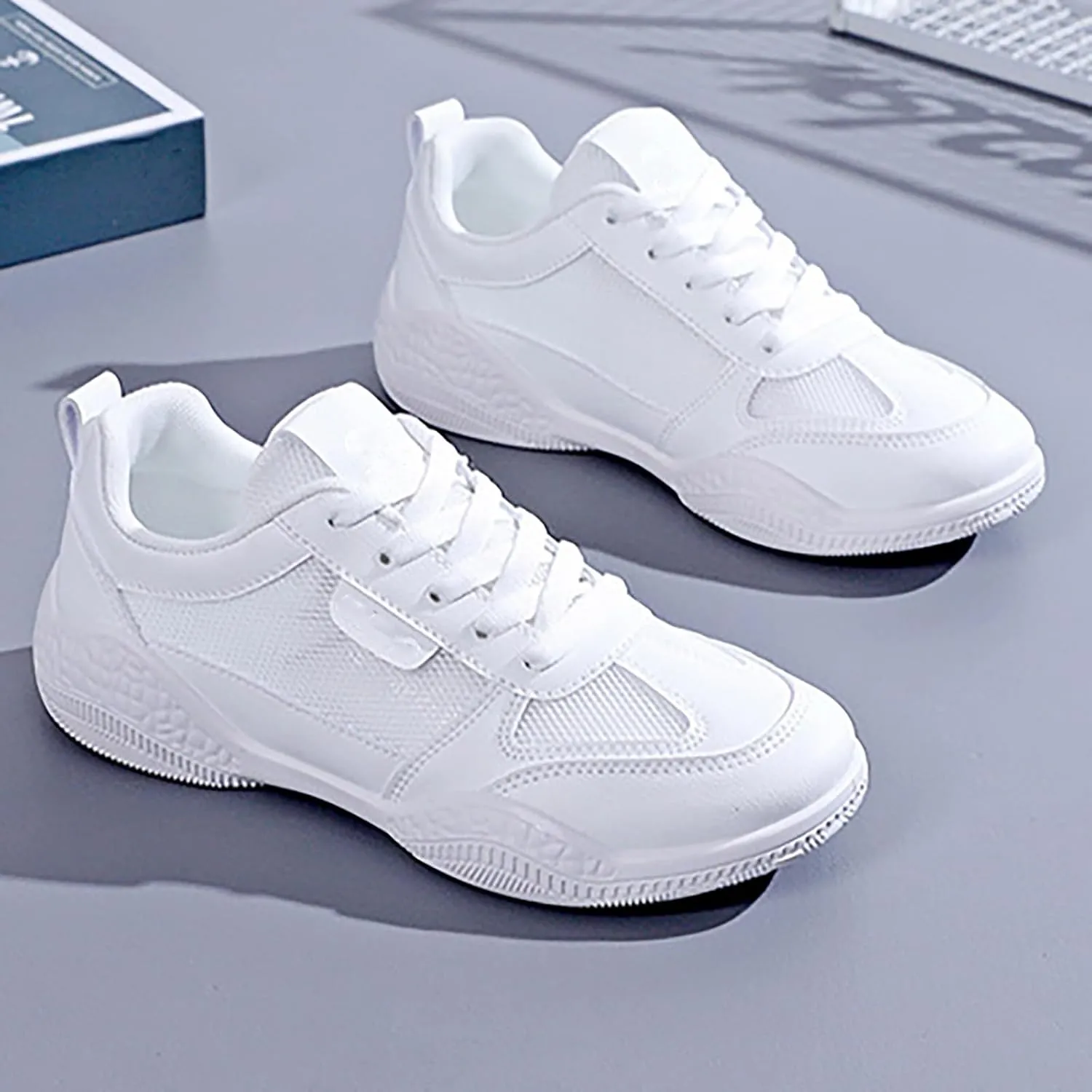 Women's Walking Shoes Lightweight Tennis Fashion Sneakers Lace Up Mens Casual Shoes Sport Men's Shoes Casual Wedge Sneakers Waterproof Tennis Shoe Trainers Shoe