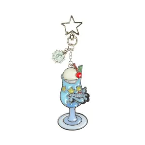 ZUTOMAYO - LOVEPEGA CreamSoda Stained Glass KeyHolder (light blue)